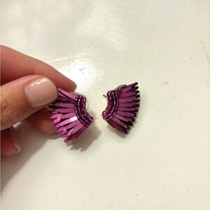 Mignonne Gavigan purple metallic mini Madeline earrings
